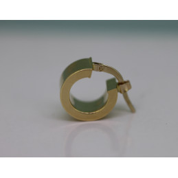 Boucle d'oreille or jaune 18 carats pour homme (12mm)