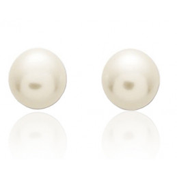 Boucles d'oreilles or 18 carats et perles de culture