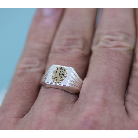 Bague Chevalière Personnalisée Homme Acier Inoxydable, Gravure Prénom,  Tailles 54-72