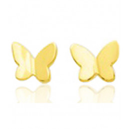 Boucles d'oreilles or jaune 18 carats "papillons"