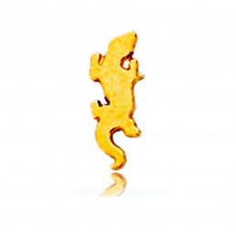 Piercing nez or jaune 18 carats "gecko"