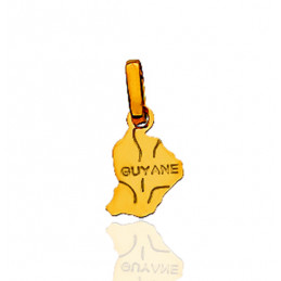 Pendentif or jaune 18 carats "Guyane" 15 mm