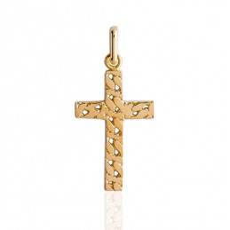 Pendentif croix or 18 carats - 22 mm