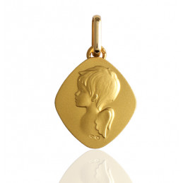 Medaille ange or jaune 18 carats "los'ange"