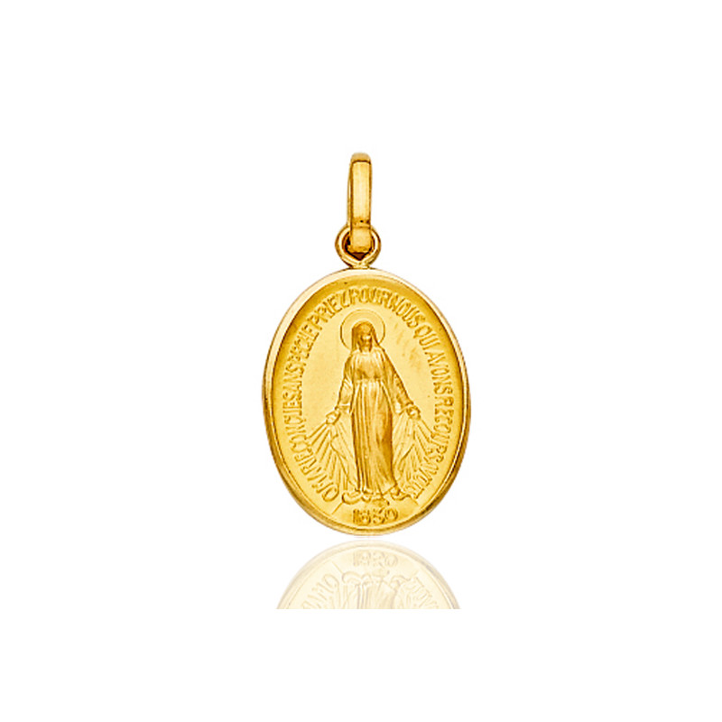 Médaille "vierge miraculeuse" or 18 carats