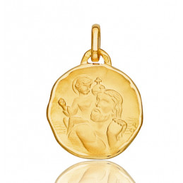 Médaille Saint-Christophe or 18 carats