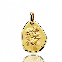 Médaille prestige Saint-Christophe or jaune