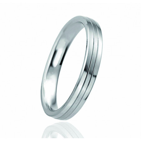 Alliance En Argent Massif 925 Et Or - Taille 52 - Superbe État - Occasion