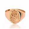 Chevaliere or 18 carats pour femme - 14 x 10 mm