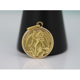Médaille religieuse or 18 carats "Saint-Michel"