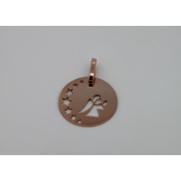 Medaille ange en or rose 18 carats