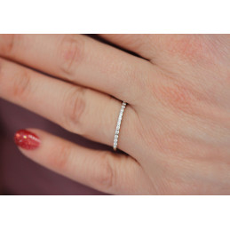 Alliance or 18 carats et diamant 0,10 carat "Kiara"