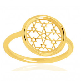 Bague or jaune 18 carats "étoiles"