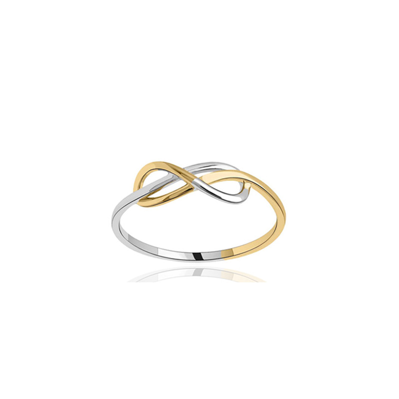 Bague deux ors 18 carats "infini"