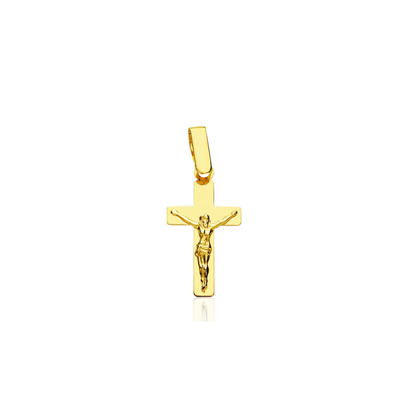 Croix et Christ or jaune 18 carats