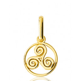 Pendentif Triskell or jaune 18 carats