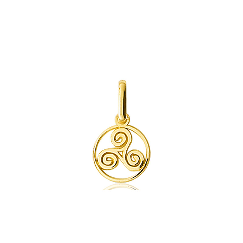 Pendentif Triskell or jaune 18 carats