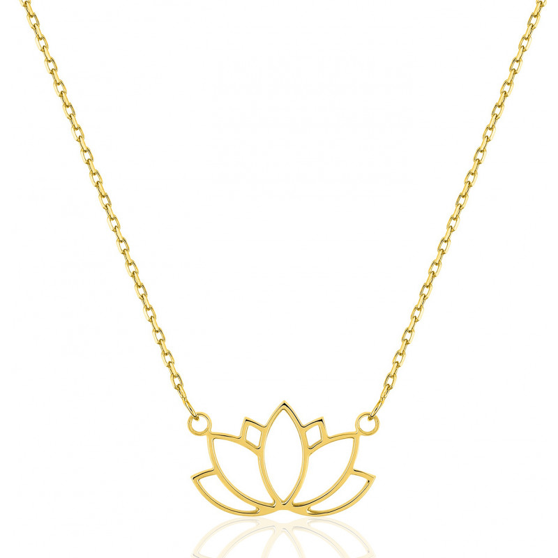 Collier avec pendentif "fleur" en or 18 carats