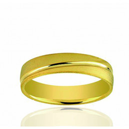 Bague alliance or jaune 18 carats "Felicia" pour femme