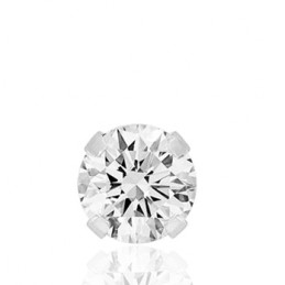 Boucle d'oreille zirconium et or 750/1000 pour homme