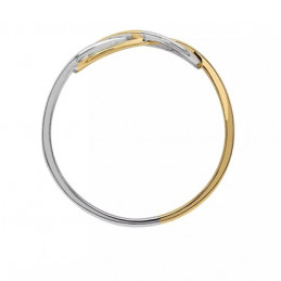 Bague deux ors 18 carats "infini" pour femmes