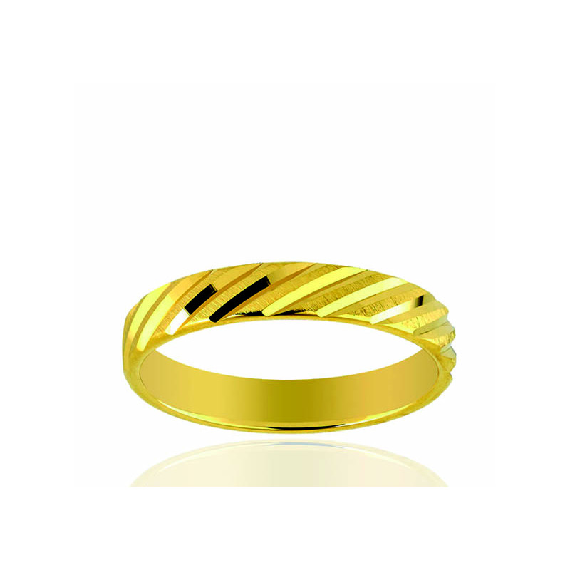 Alliance or jaune 18 carats - 4 mm "Alexius"