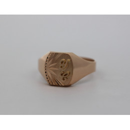Chevaliere homme or 18 carats personnalisable