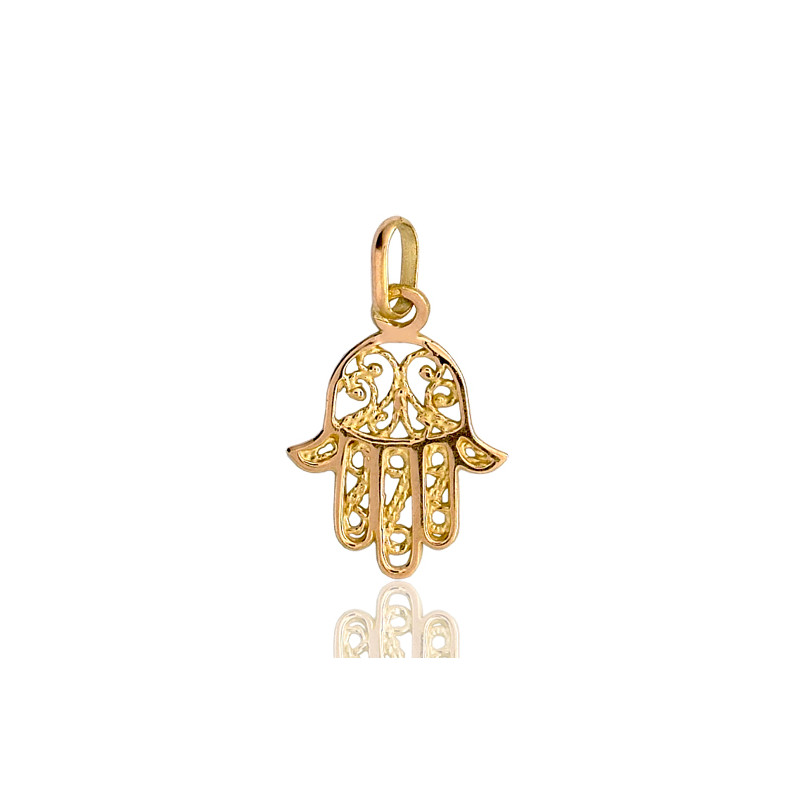 Pendentif "Main de Fatma" or 9 ou 18 carats