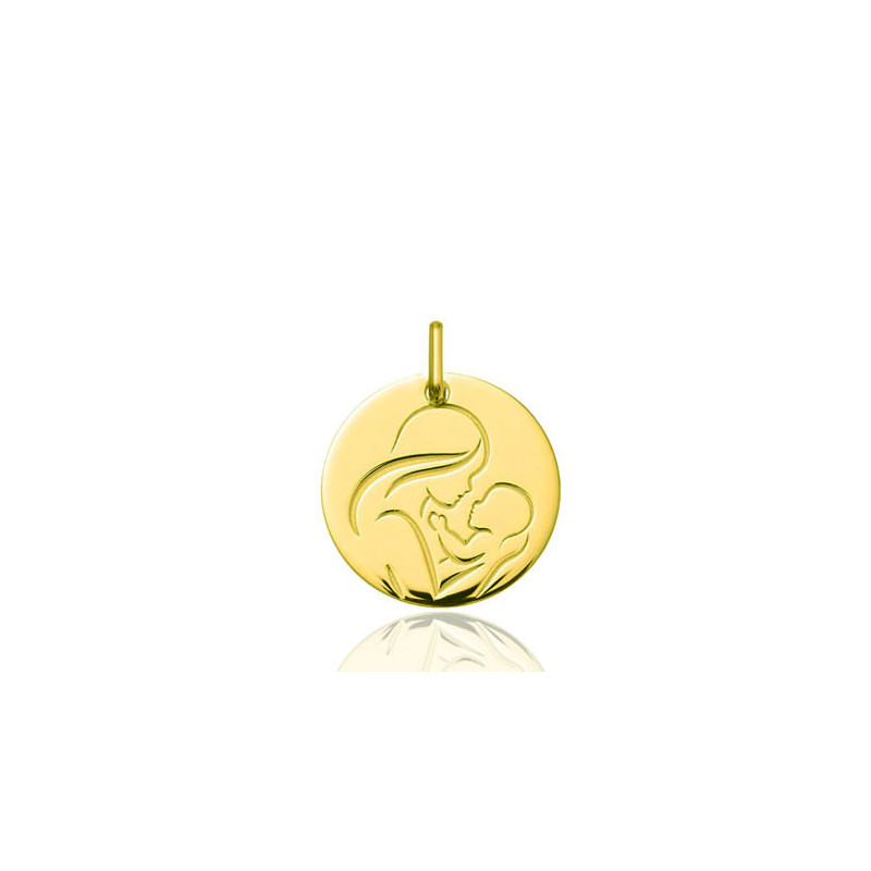 Médaille vierge or 18 carats "Vierge à l'enfant" Médaille vierge or 18 carats "Vierge à l'enfant"