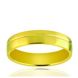 Alliance or jaune 18 carats pour homme
