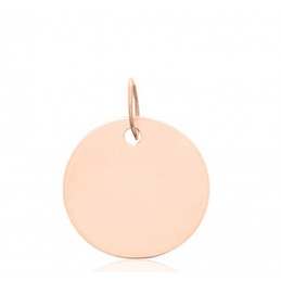 Pendentif or rose 18 carats personnalisable