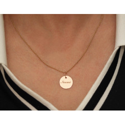 Pendentif or rose 18 carats