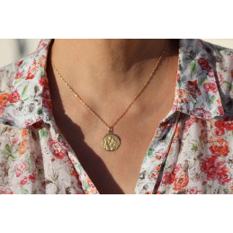 Médaille Saint-Christophe or jaune 18 carats