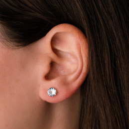 Boucles d'oreilles topazes et or jaune 18 carats