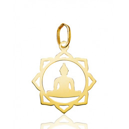 Pendentif "silhouette de bouddha" or 18 carats