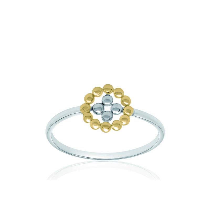 Bague argent et or 18 carats Bague argent et or 18 carats
