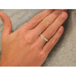 Alliance deux ors 18 carats "Enoha"