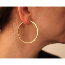 Créoles or jaune 18 carats