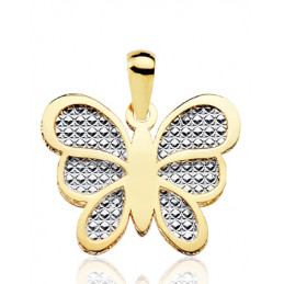 Pendentif deux ors "papillon"