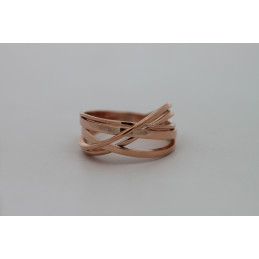 Bague or rose 18 carats