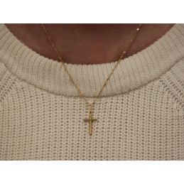 Pendentif croix en or jaune 18 carats