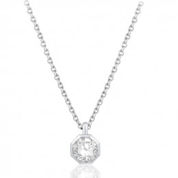 Collier diamant de laboratoire 0,50 carat et or 9 ou 18 carats Diamonds Lab