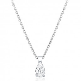 Collier diamant de laboratoire 1,00 carat et or 9 ou 18 carats Diamonds Lab