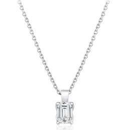 Collier diamant de laboratoire 1,00 carat et or 9 ou 18 carats Diamonds Lab