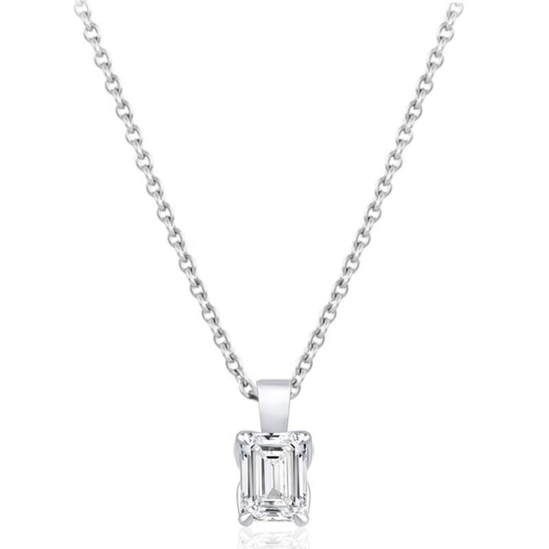 Collier diamant de laboratoire 1,00 carat et or 9 ou 18 carats Diamonds Lab