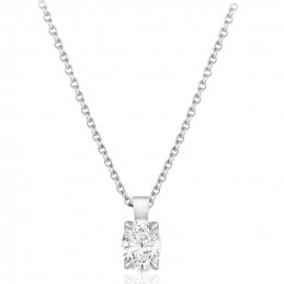 Collier diamant de laboratoire 1,00 carat et or 9 ou 18 carats Diamonds Lab