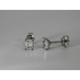Boucles d'oreilles diamant de laboratoire 1,00 carat et or 750/1000 Diamonds Lab