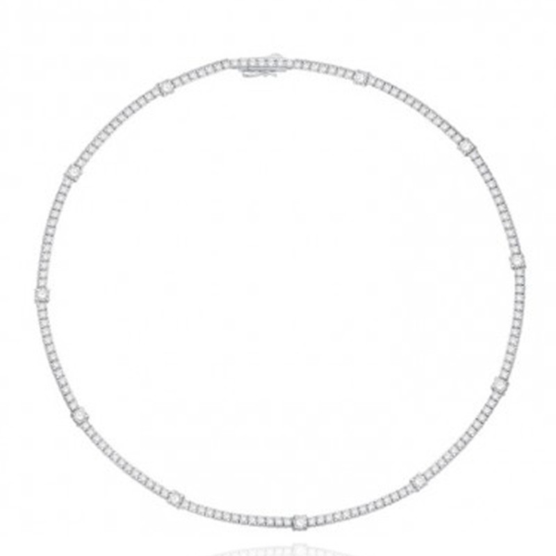 Collier rivière de diamant de laboratoire 11,96 carat et or 9 ou 18 carats Diamonds Lab