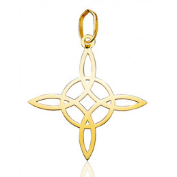 Pendentif or jaune 18 carats "nœud de sorcière"