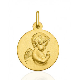Médaille or jaune 18 carats...